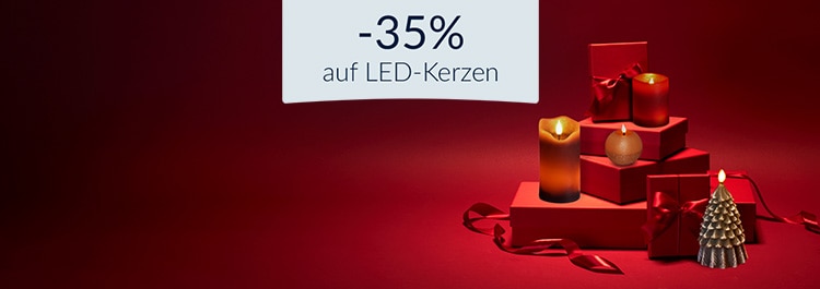 LED-Kerzen 35% reduziert