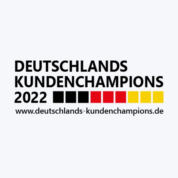 Wir sind "Deutschlands Kundenchampions 2020"