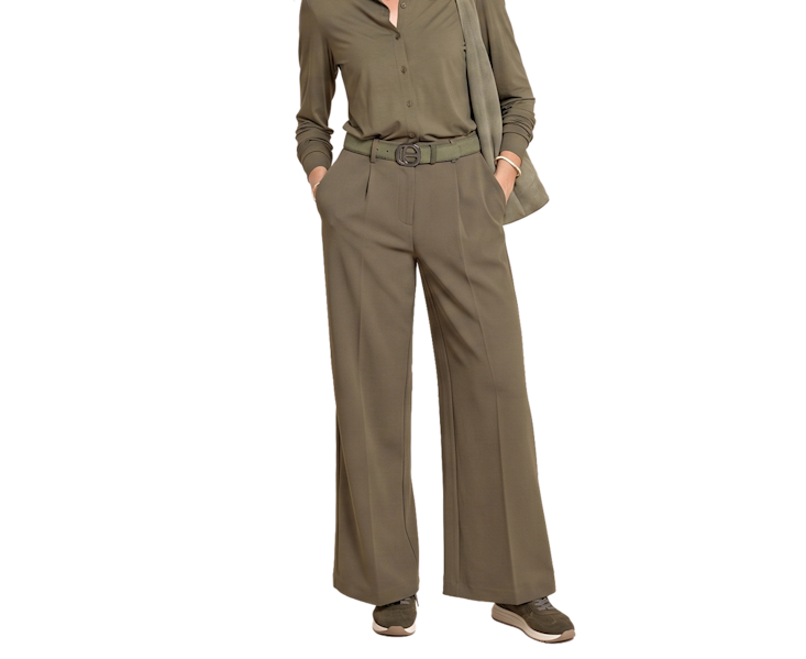 Wide Leg Hose aus Techno Stretch